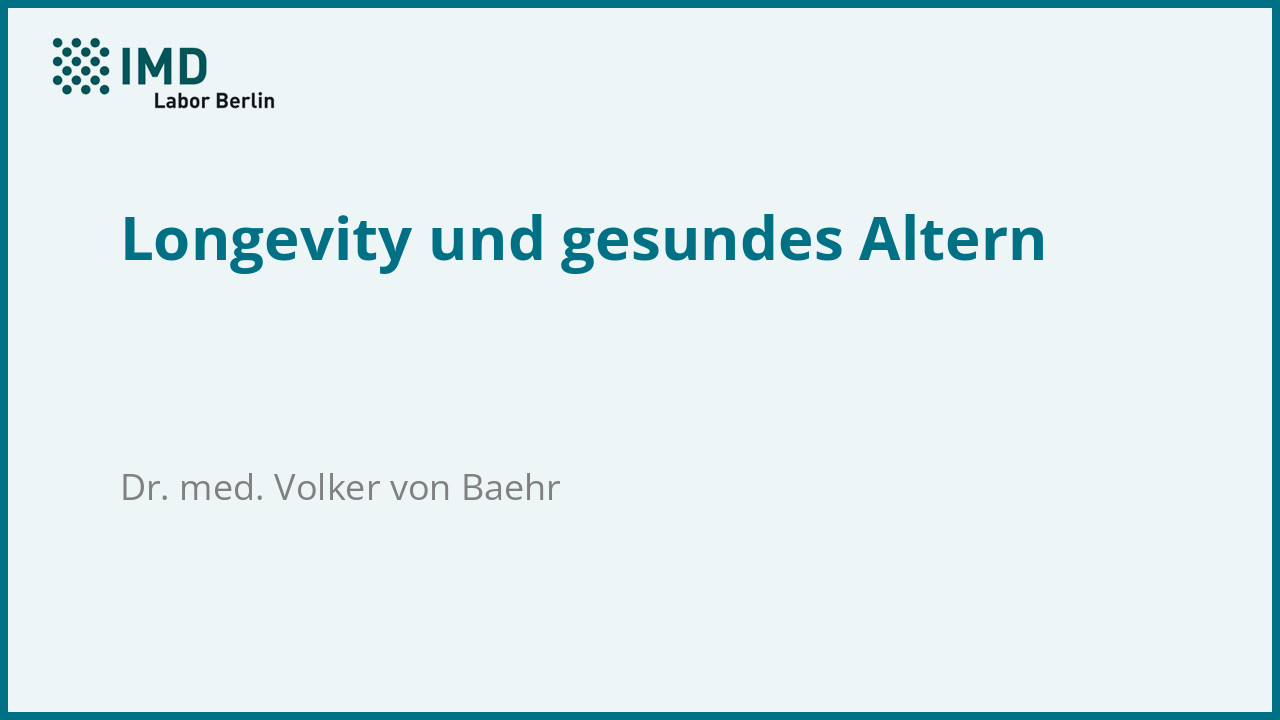 Longevity und gesundes Altern